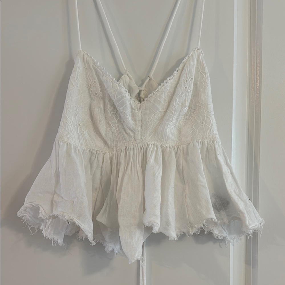 Aerie White Lace Camisole